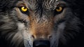 Dog head predator animal wild eye wolf mammal yellow wildlife Royalty Free Stock Photo