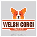 Dog head of Welsh Corgi breed