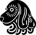 Dog - high quality vector logo - vector illustration ideal for t-shirt graphic Royalty Free Stock Photo