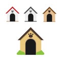 Dog home set vector design Royalty Free Stock Photo