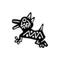 Dog icon Aztec