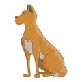 Dog icon, cartoon style Royalty Free Stock Photo