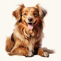 Dog isolated on white background Royalty Free Stock Photo