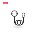 Dog leads icon vector design isolated Royalty Free Stock Photo