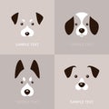 Dog logo. Dog icon set. Vector illustration.