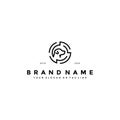 Dog logo icon design vector template Royalty Free Stock Photo