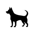 Dog Logo of pet silhouette clipart