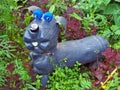 Dog made from old used plastic bottles Royalty Free Stock Photo