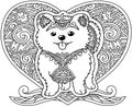 Dog Mandala 001 Royalty Free Stock Photo