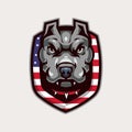 dog mascot logo Royalty Free Stock Photo