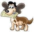 Dog with news
