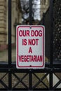 Dog is no vegetarian