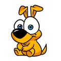 Dog parody little funny character illustration cartoon