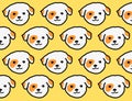 Dog pattern texture vector Royalty Free Stock Photo