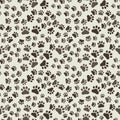 Dog Paw Print Seamless, anilams pattern, vector illustration Royalty Free Stock Photo