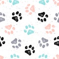 Dog paw print vector Vexture Royalty Free Stock Photo