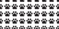 dog paw seamless pattern footprint glossy glossing textured pet cat french bulldog puppy kitten vector cartoon doodle