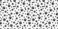 Dog Paw Seamless pattern vector dog bone isolated puppy cat wallpaper background white