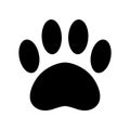 Dog paw vector icon logo french bulldog footprint cartoon bear cat illustration clip art