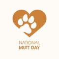 National Mutt Day vector