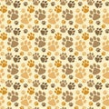 Dog paws seamless background Royalty Free Stock Photo