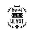 Dog pet cat memorial quote text sign Royalty Free Stock Photo