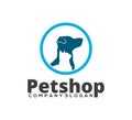 dog pet vet clinic care animal vector icon logo design Royalty Free Stock Photo