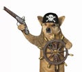 Dog pirate at helm of ship 4