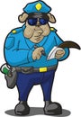 Dog Police Writing Ticket Royalty Free Stock Photo