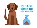 Dog poop in plastic bag isolated on background Royalty Free Stock Photo