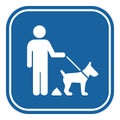 Dog pooping restriction vector sign Royalty Free Stock Photo