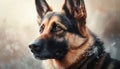dog portrait made with generative ai
