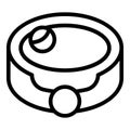 Dog ring bell icon outline vector. Pet toy Royalty Free Stock Photo