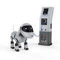 Dog robot charge Royalty Free Stock Photo