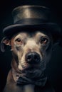 a Dogâs face with different expressions, emotions, and props like a top hat, sunglasses, or a bow tie, realistic AI-generated