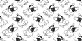 Dog seamless french bulldog vector pattern pug puppy isolated wallpaper background