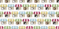 dog seamless pattern french bulldog sleeping puppy pet house cat kitten vector breed doodle cartoon Royalty Free Stock Photo