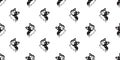 dog seamless pattern french bulldog walking running pet puppy bone paw footprint vector cartoon gift wrapping paper