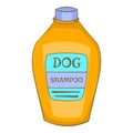 Dog shampoo icon, cartoon style Royalty Free Stock Photo