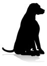 Dog Silhouette Pet Animal Royalty Free Stock Photo
