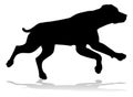 Dog Silhouette Pet Animal Royalty Free Stock Photo