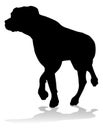 Dog Silhouette Pet Animal Royalty Free Stock Photo