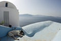 Dog sleeping santorini Royalty Free Stock Photo