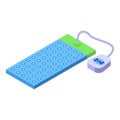 Dog spa carpet icon isometric vector. Grooming bath