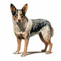 Colorized Australian Cattle Dog Illustration With Detailed Character Design