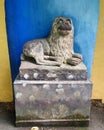 Dog Statue at Portmeirion, Gwynedd, Wales, UK