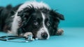 The dog with stethoscope.AI generated image Royalty Free Stock Photo