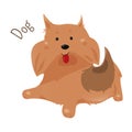 Dog . Sticker for kids. Child fun icon.