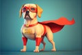 Dog super hero superdog illustration generative ai Royalty Free Stock Photo