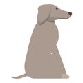 Dog tail icon cartoon . Animal logo